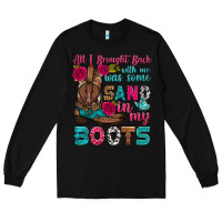 Black all i brought back with me was some sand in my boots Long Sleeve Tee - HRA Design Shop