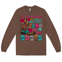 Chestnut all i brought back with me was some sand in my boots Long Sleeve Tee - HRA Design Shop