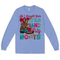 Colony Blue all i brought back with me was some sand in my boots Long Sleeve Tee - HRA Design Shop