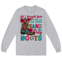 Moon Dust all i brought back with me was some sand in my boots Long Sleeve Tee - HRA Design Shop