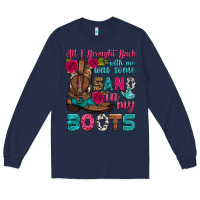 Navy all i brought back with me was some sand in my boots Long Sleeve Tee - HRA Design Shop