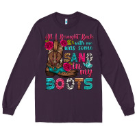 Plum all i brought back with me was some sand in my boots Long Sleeve Tee - HRA Design Shop