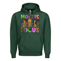 Sports Green hocus pocus skeleton Zipper Hoodie - AdoDesignShop