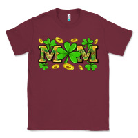 Burgundy St. patricks day mom Classic Tee - Neo Western