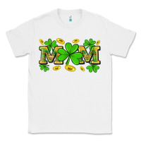 White St. patricks day mom Classic Tee - Neo Western