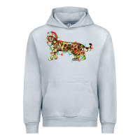 Heather Grey christmas bengal cat Urban Hoodie - LillyAllenDesigns
