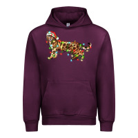 Mauve Wine christmas bengal cat Urban Hoodie - LillyAllenDesigns