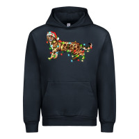 Navy christmas bengal cat Urban Hoodie - LillyAllenDesigns