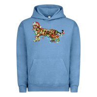 Pigment Pebble Blue christmas bengal cat Urban Hoodie - LillyAllenDesigns