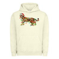 Pigment Pistachio christmas bengal cat Urban Hoodie - LillyAllenDesigns