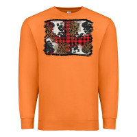 Carrot Christmas red plaid background Premium Sweatshirt - BarkalooDesign