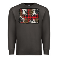 Smoke Christmas red plaid background Premium Sweatshirt - BarkalooDesign