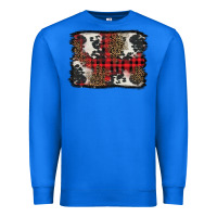 True Royal Christmas red plaid background Premium Sweatshirt - BarkalooDesign