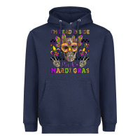 Navy i'm dead inside but it's mardi gras Heavyweight Hoodie - Jasminsmagicworld