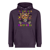 Plum i'm dead inside but it's mardi gras Heavyweight Hoodie - Jasminsmagicworld
