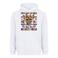 White i'm dead inside but it's mardi gras Heavyweight Hoodie - Jasminsmagicworld