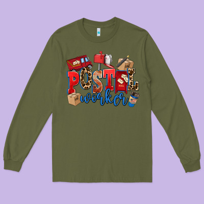Postal Worker Long Sleeve Tee Designed By Adodesignshop