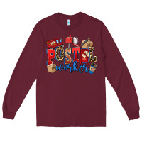 Burgundy postal worker Long Sleeve Tee - AdoDesignShop