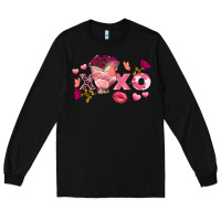 Black chicken valentine's day xoxo Long Sleeve Tee - FaDigitalArtStudio