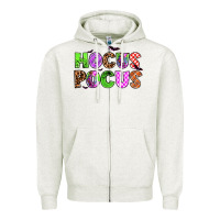 Oatmeal Heather hocus pocus Zipper Hoodie - AdoDesignShop