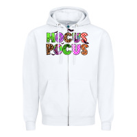 White hocus pocus Zipper Hoodie - AdoDesignShop