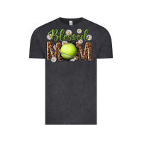 Vintage Black blessed mom with tennis and daisy Vintage Tee - texasbilliewilder