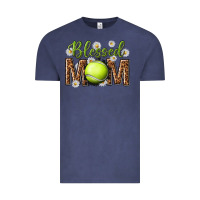 Vintage Denim blessed mom with tennis and daisy Vintage Tee - texasbilliewilder