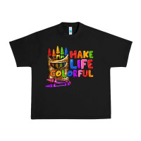 Black make life colorful Urban Heavy Tee - texasbilliewilder