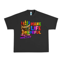 Pigment Black make life colorful Urban Heavy Tee - texasbilliewilder