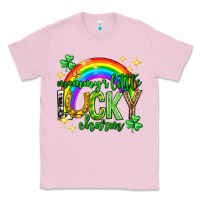 Bubblegum Pink St. Patrick's Day Mommy's little lucky charm Classic Tee - Neo Western