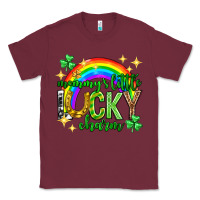Burgundy St. Patrick's Day Mommy's little lucky charm Classic Tee - Neo Western