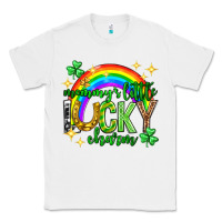 White St. Patrick's Day Mommy's little lucky charm Classic Tee - Neo Western