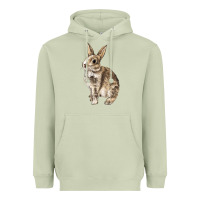 Matcha Rabbit Heavyweight Hoodie - LillyAllenDesigns