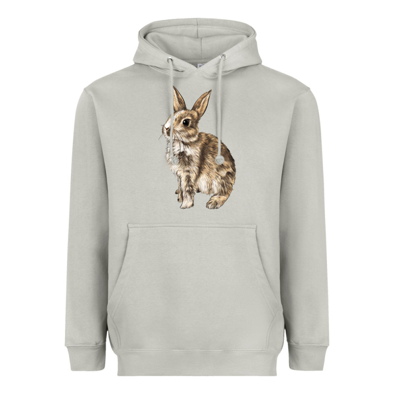 Rabbit Heavyweight Hoodie by LillyAllenDesigns | Teevron