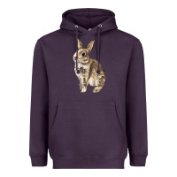 Plum Rabbit Heavyweight Hoodie - LillyAllenDesigns