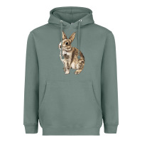 Sage Rabbit Heavyweight Hoodie - LillyAllenDesigns