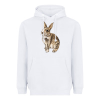 White Rabbit Heavyweight Hoodie - LillyAllenDesigns