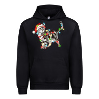 Black christmas american shorthair cat Urban Hoodie - LillyAllenDesigns