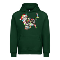 Forest Green christmas american shorthair cat Urban Hoodie - LillyAllenDesigns