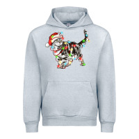 Heather Grey christmas american shorthair cat Urban Hoodie - LillyAllenDesigns