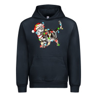 Navy christmas american shorthair cat Urban Hoodie - LillyAllenDesigns