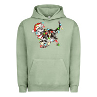 Pigment Oil Green christmas american shorthair cat Urban Hoodie - LillyAllenDesigns