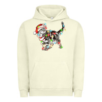 Pigment Pistachio christmas american shorthair cat Urban Hoodie - LillyAllenDesigns