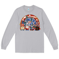 Moon Dust 4th of July rainbow with gnomes Long Sleeve Tee - CowGirlArtShop