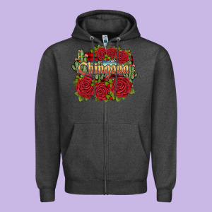 Christmas Chingona Zipper Hoodie Designed By Jahusdesignshop