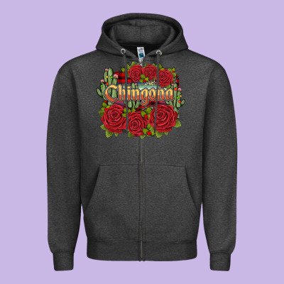 Christmas Chingona Zipper Hoodie Designed By Jahusdesignshop