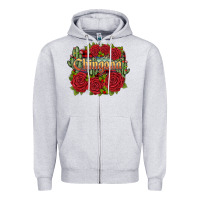 Heather Grey christmas chingona Zipper Hoodie - JahusDesignShop