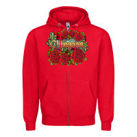 Red christmas chingona Zipper Hoodie - JahusDesignShop