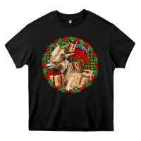 Black Spanish Goat Christmas Heavy Core Tee - LillyAllenDesigns