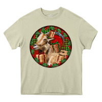 Mossy Spanish Goat Christmas Heavy Core Tee - LillyAllenDesigns